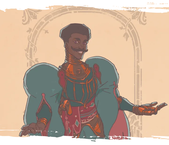 Official character portrait of Sagadin the Instructor in Sovereign Tower