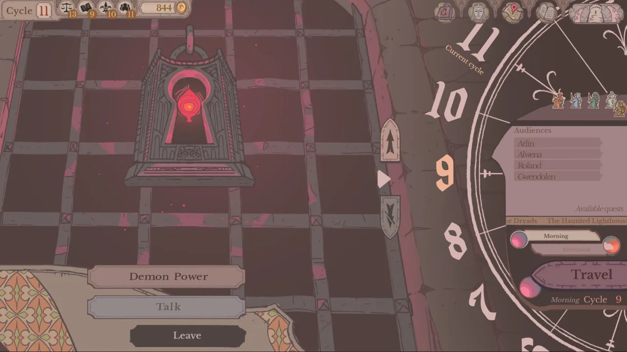Official Sovereign Tower Demon Power screen showing the cycle interface Official Sovereign Tower Demon Power screen showing the cycle interface